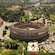 Panoramic view of the Colosseum and its surroundings in Rome, Italy